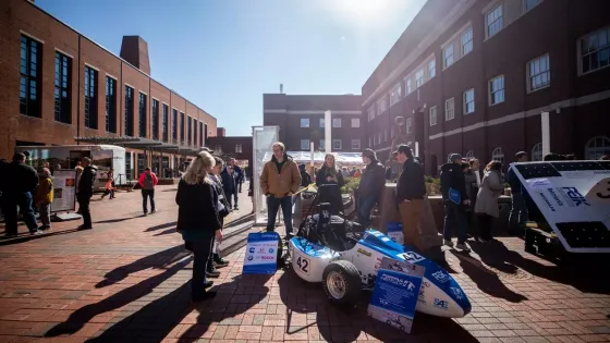 UK solar car exhibit